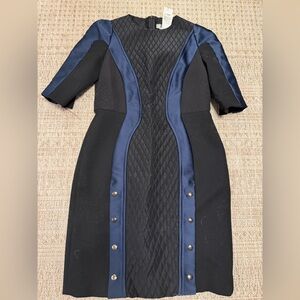 Sportmax / 10 / Vintage designer black and navy dress